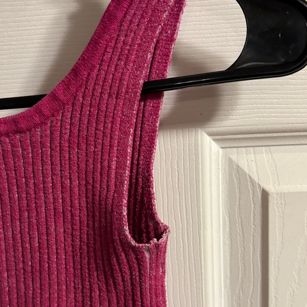 Wild Fable Fuchsia Ribbed Crop Top - Picture 7 of 8